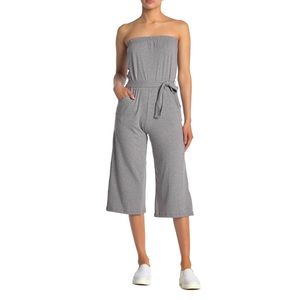 Velvet Torch Strapless Waist Tie Jumpsuit NWT